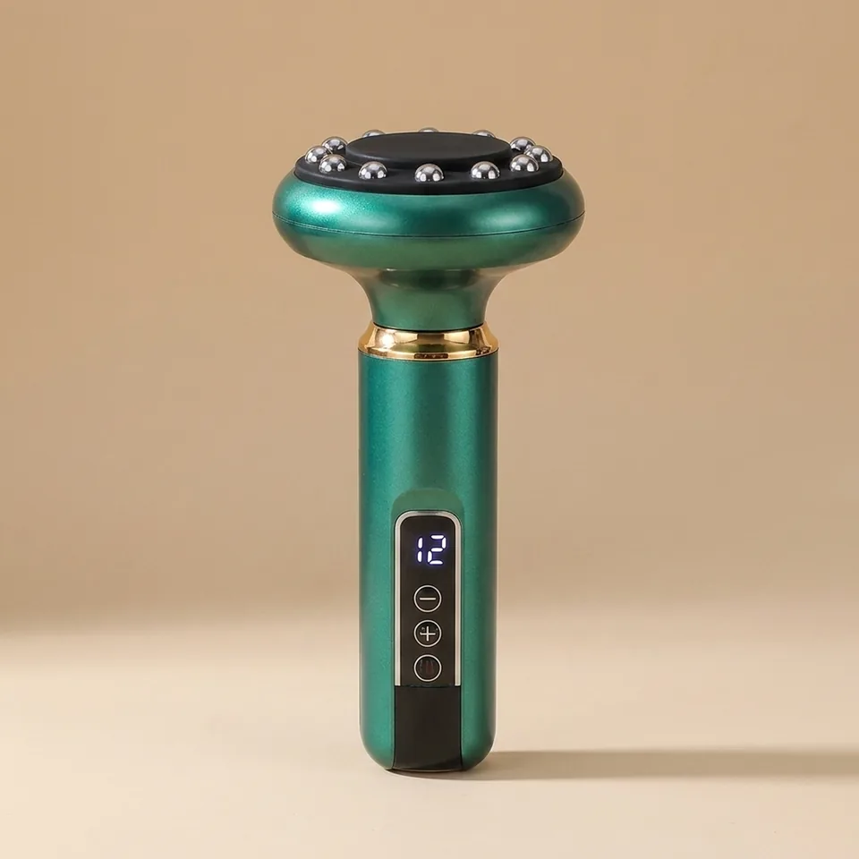 Anti-Cellulite Massager, front studio shot showing the LED level display